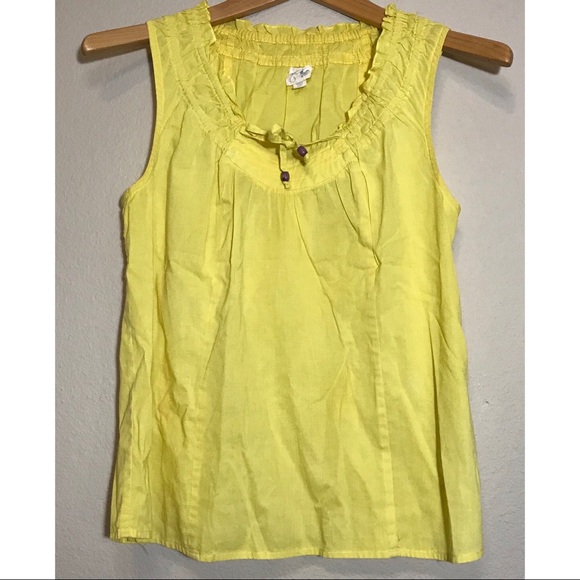 yellow cotton top